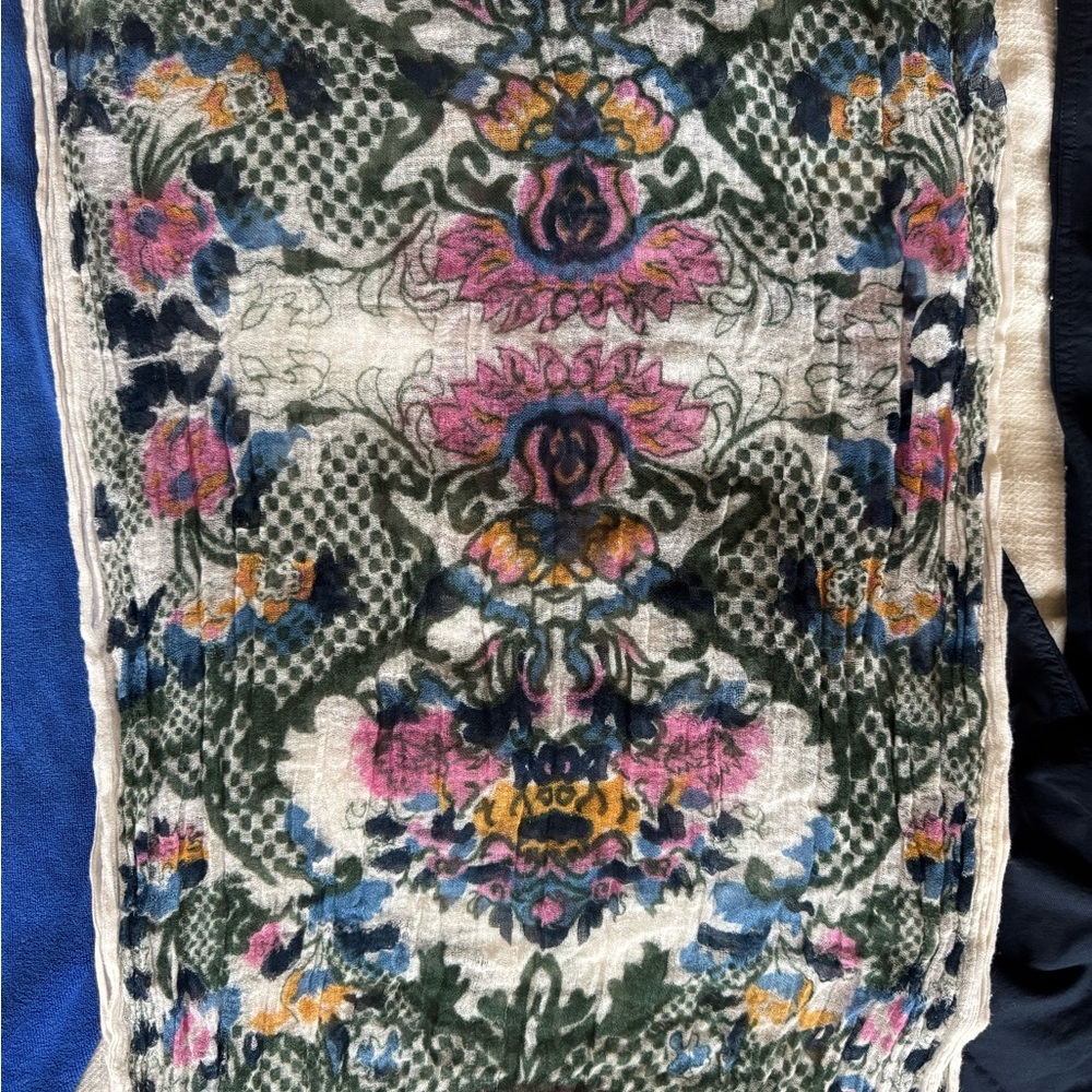 Floral Patterned Scarf - Picture 4 of 5